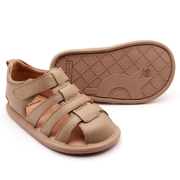Old Soles Boy's and Girl's 3013 Little Surf Sandals - Taupe / Taupe Sole