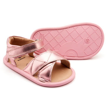 Old Soles Girl's Puff Bub Sandals - Pink Frost