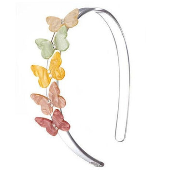 Lilies & Roses NY Butterflies Pearlized Pastel Shades Headband