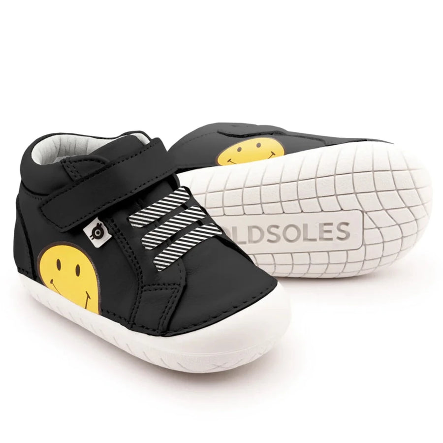 Old Soles Boy's & Girl's 4093 Smiley Pave Casual Shoes - Black