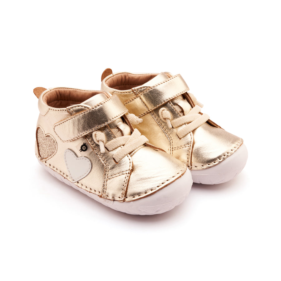 Old Soles Girl's Harper Pave Casual Shoes - Gold / Glam Gold / Nacardo Blanco