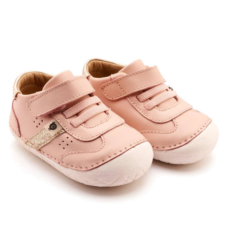 Old Soles Girl's Roady Pave Casual Shoes - Powder Pink / Glam Gold / Gold