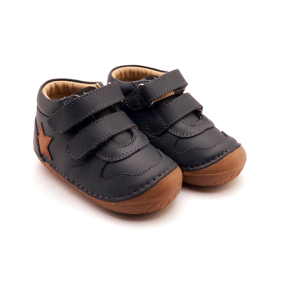 Old Soles Boy's Team Pave Casual Shoes - Navy / Tan
