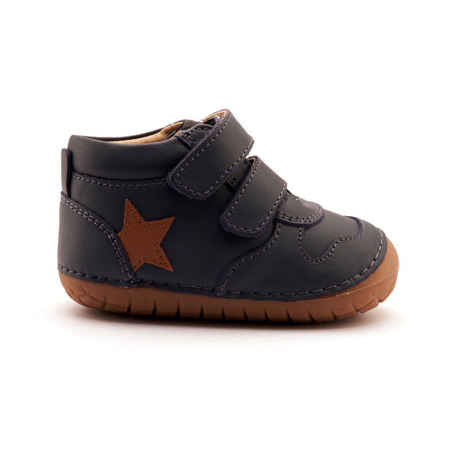 Old Soles Boy's Team Pave Casual Shoes - Navy / Tan