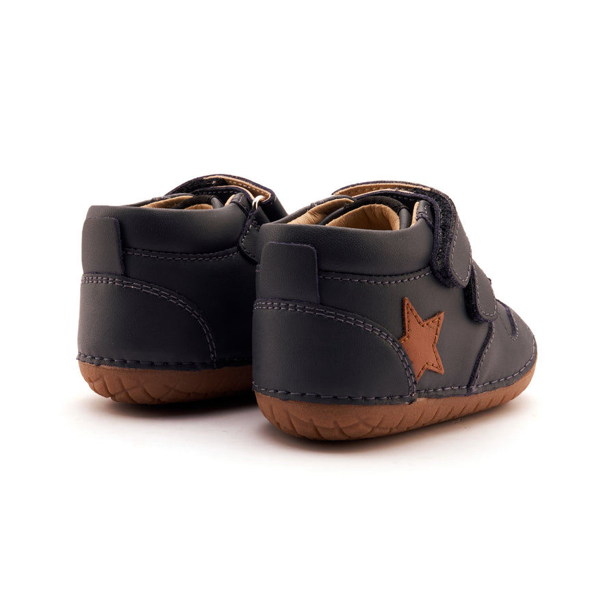 Old Soles Boy's Team Pave Casual Shoes - Navy / Tan