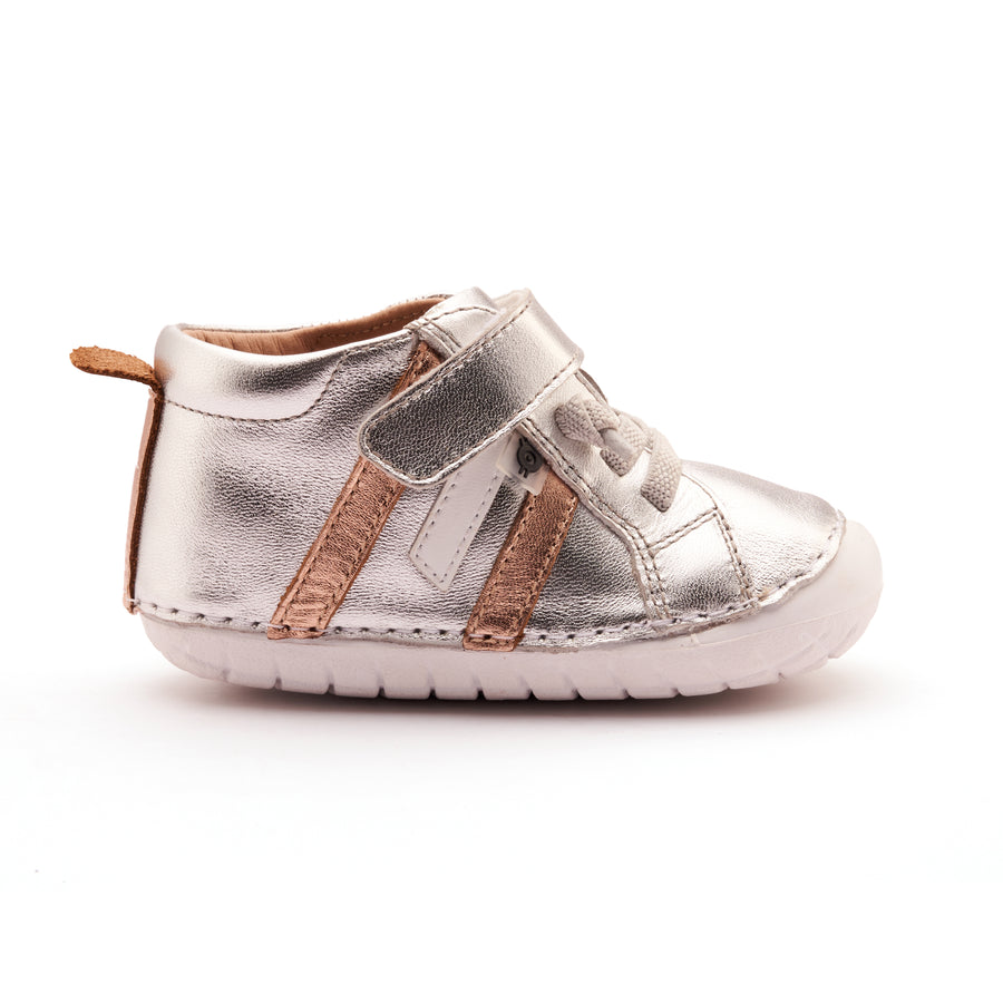 Old Soles Boy's and Girl's Away Pave Casual Shoes - Silver / Copper / Snow