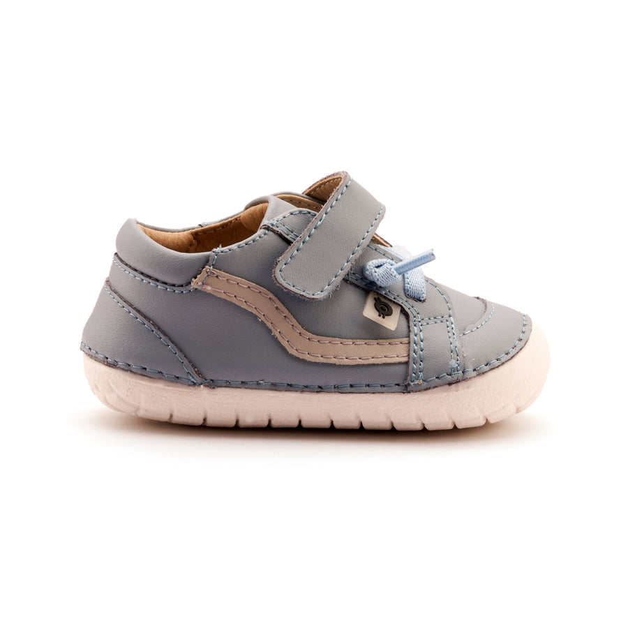 Old Soles Boy's Pave Squiggle Casual Shoes - Dusty Blue / Gris