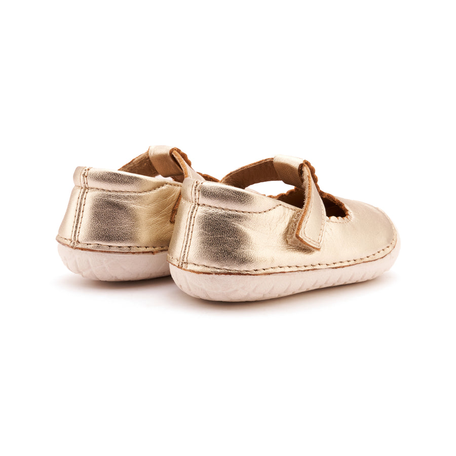 Old Soles Girl's Pave Classic-T Mary Jane Shoes - Gold / Snow