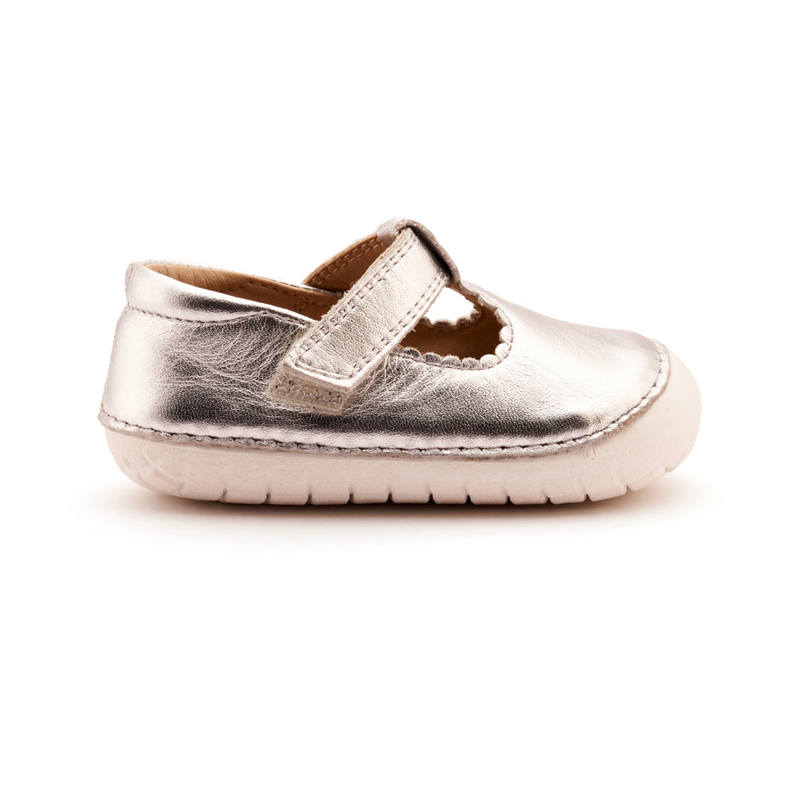 Old Soles Girl's Pave Classic-T Casual Shoes - Silver / Snow
