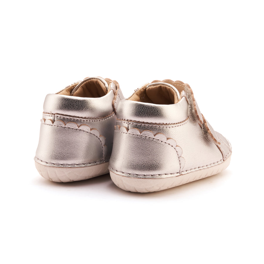 Old Soles Girl's Pave Shade Casual Shoes - Silver / Snow