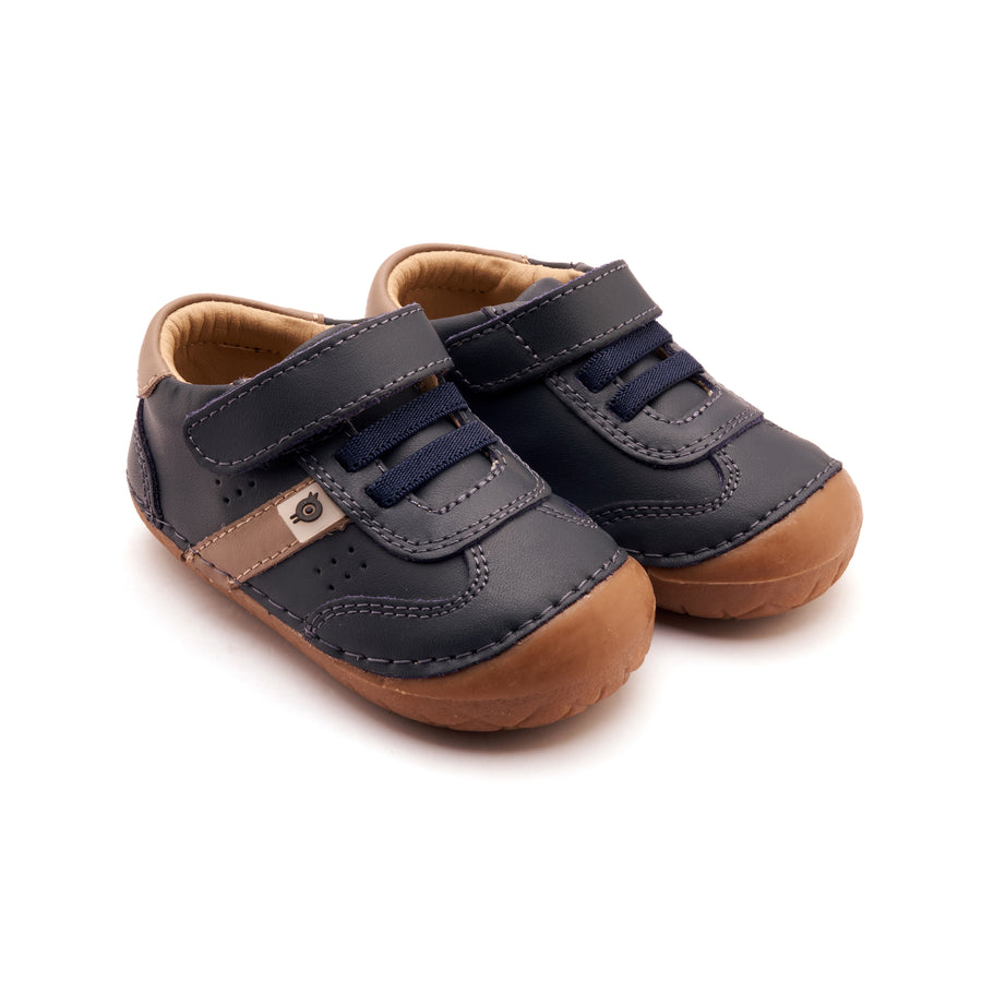 Old Soles Boy's Gravel Pave Casual Shoes - Navy / Taupe