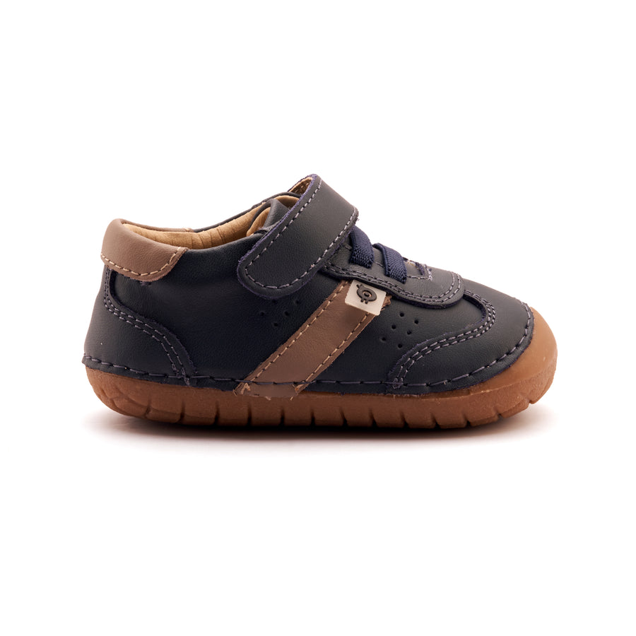 Old Soles Boy's Gravel Pave Casual Shoes - Navy / Taupe