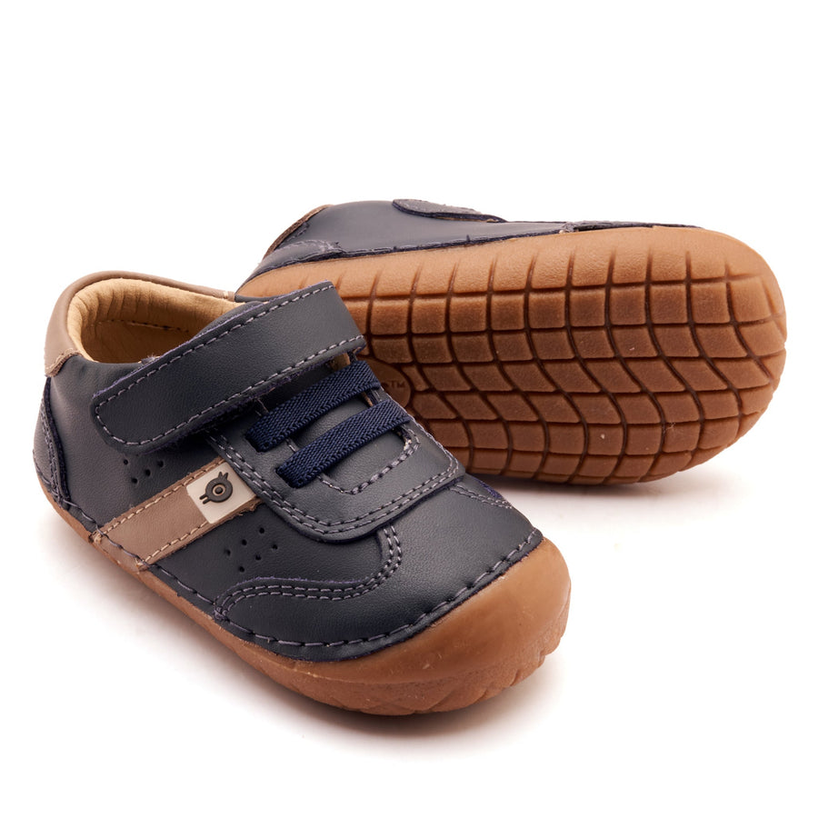 Old Soles Boy's Gravel Pave Casual Shoes - Navy / Taupe