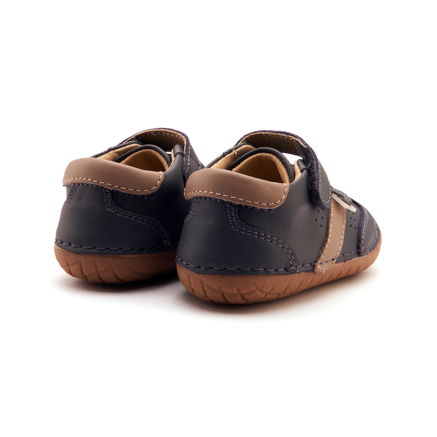 Old Soles Boy's Gravel Pave Casual Shoes - Navy / Taupe