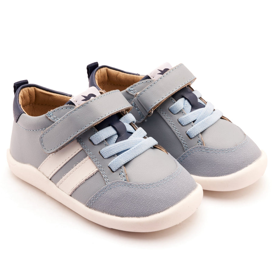 Old Soles Boy's Bowler Ground Casual Shoes - Dusty Blue / Snow / Denim