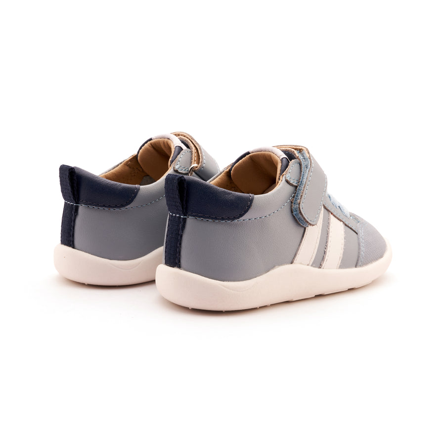 Old Soles Boy's Bowler Ground Casual Shoes - Dusty Blue / Snow / Denim