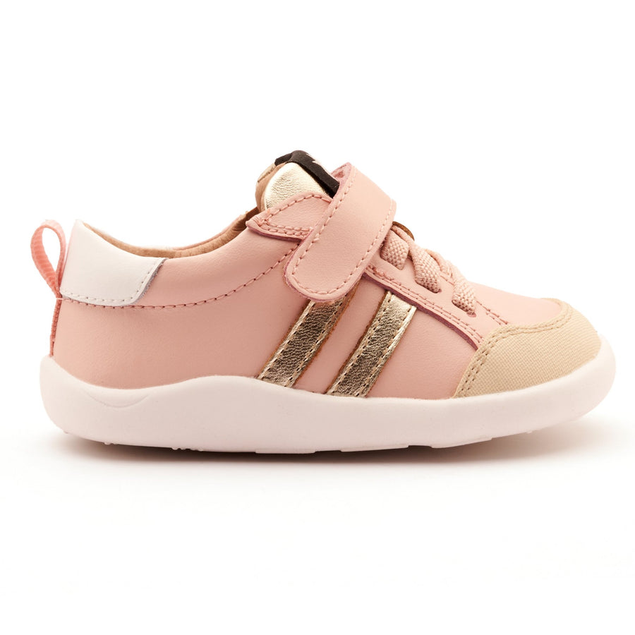 Old Soles Girl's Bowler Ground Casual Shoes - Powder Pink / Gold / Snow