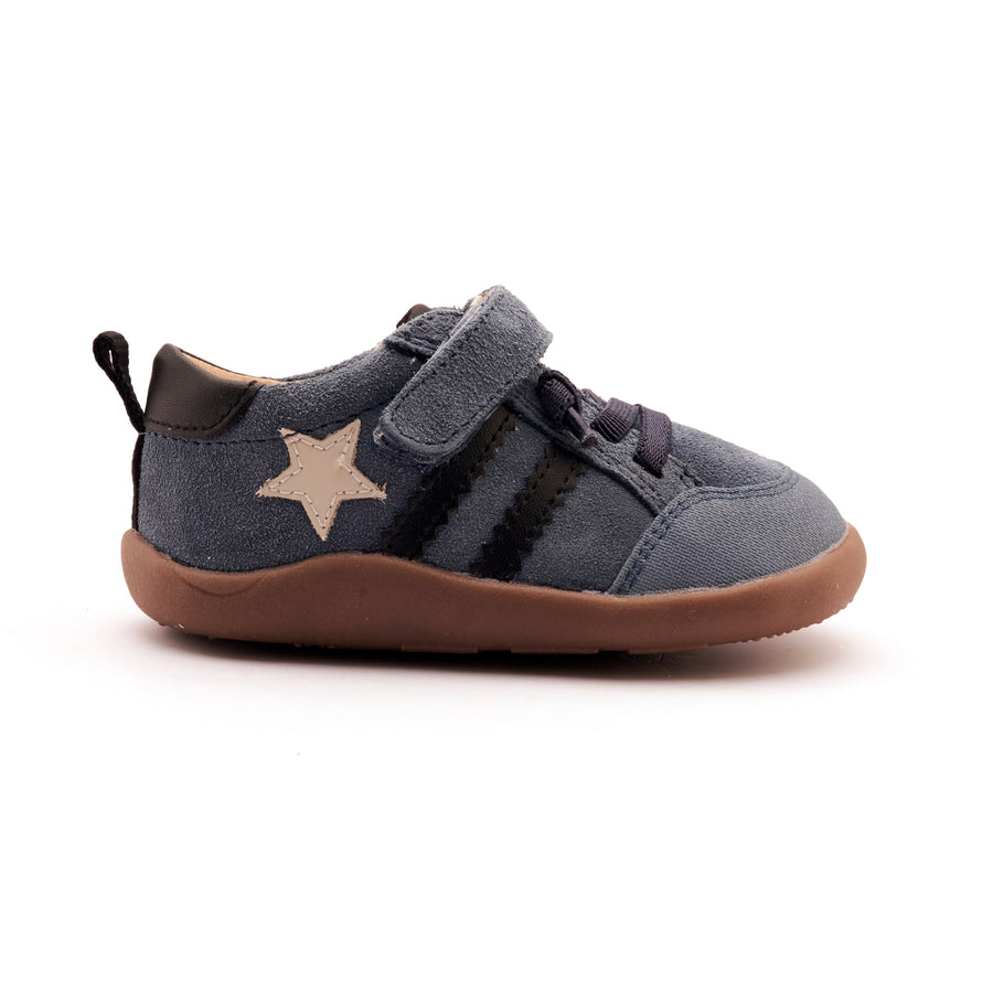 Old Soles Boy's WOS Ground Casual Shoes - Denim Suede / Sporco / Black