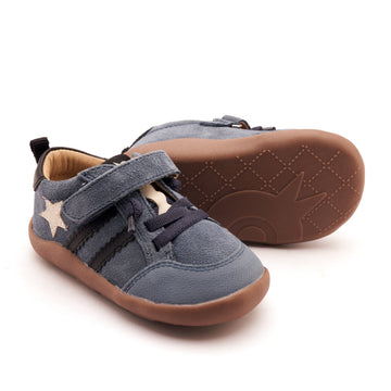 Old Soles Boy's WOS Ground Casual Shoes - Denim Suede / Sporco / Black