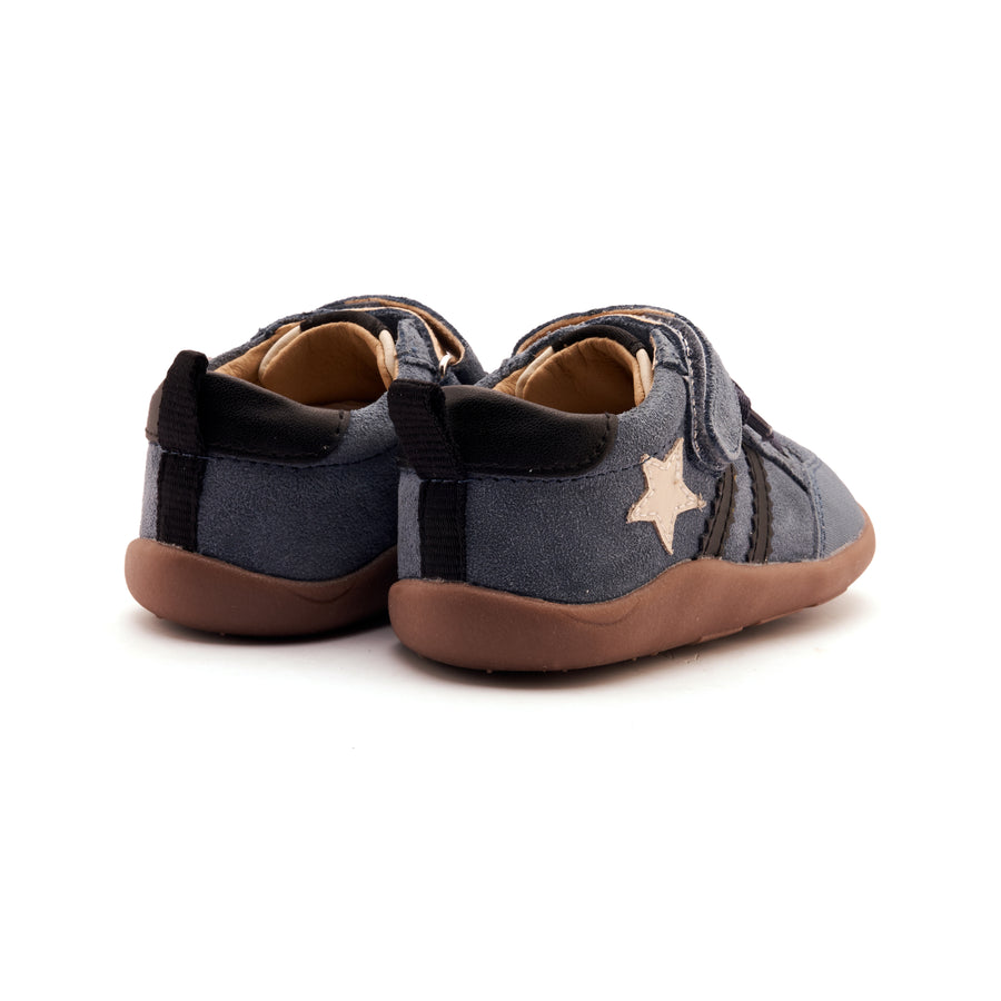 Old Soles Boy's WOS Ground Casual Shoes - Denim Suede / Sporco / Black