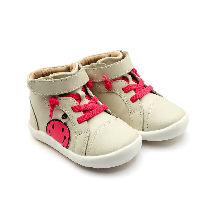 Old Soles Girl's and Boy's Smiley Ground Casual Shoes - Sporco / Fluro Pink