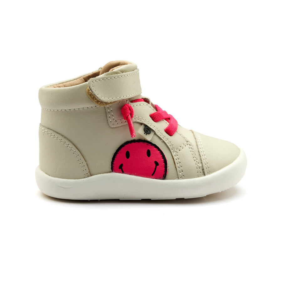 Old Soles Girl's and Boy's Smiley Ground Casual Shoes - Sporco / Fluro Pink