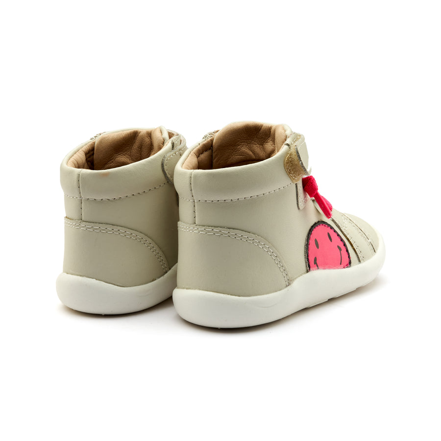 Old Soles Girl's and Boy's Smiley Ground Casual Shoes - Sporco / Fluro Pink