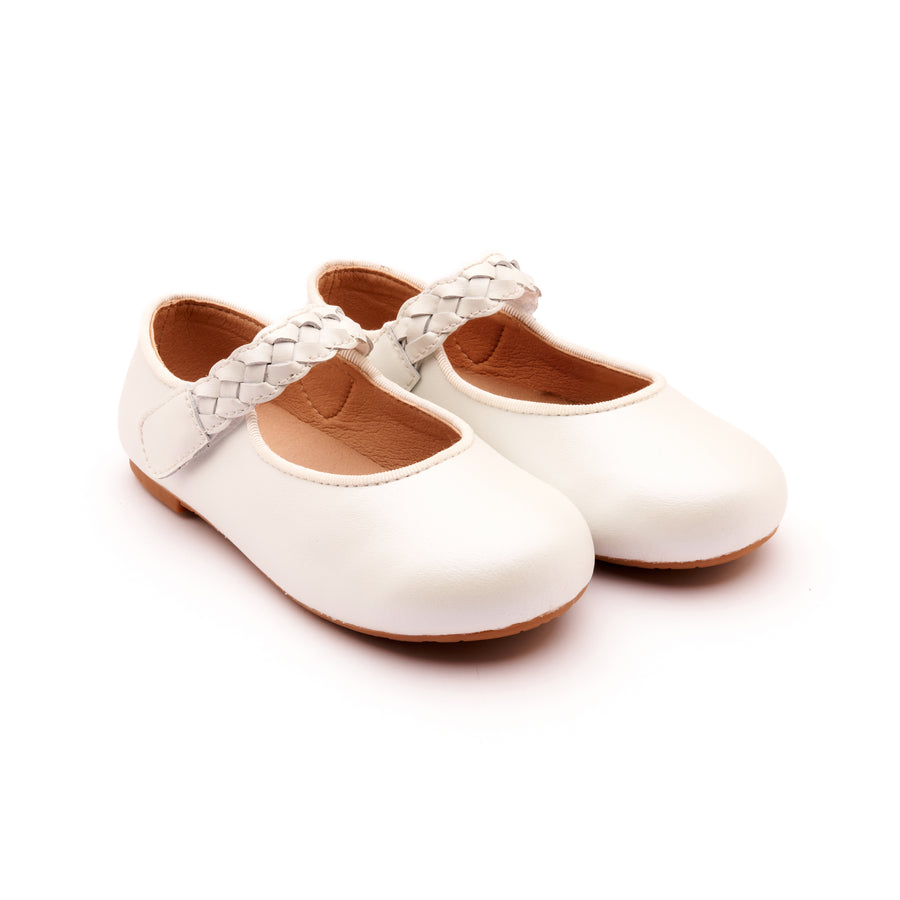 Old Soles Girl's 817 Lady Plat Shoes - Nacardo Blanco
