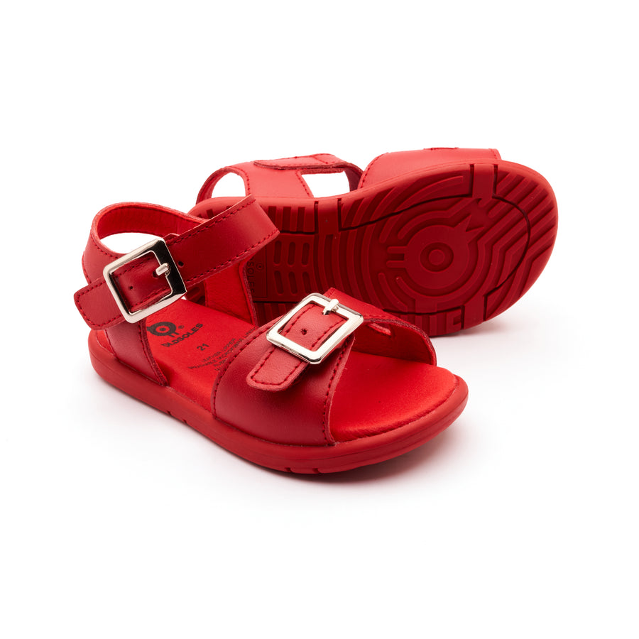 Old Soles Girl's 9503 Fresh Cut Sandals - Rojo / Rojo Sole