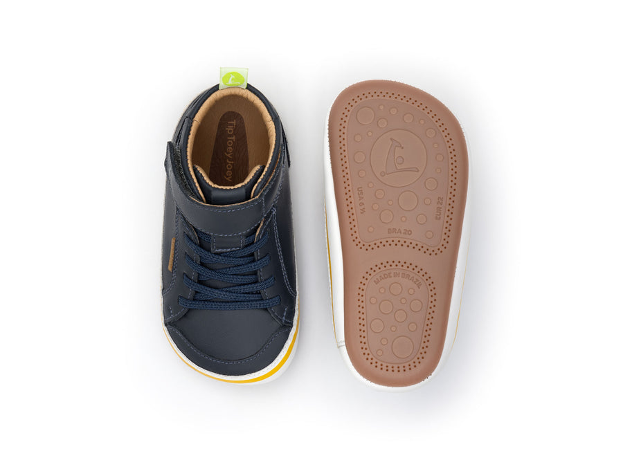 Tip Toey Joey Boy's Alley Boots - Navy / White