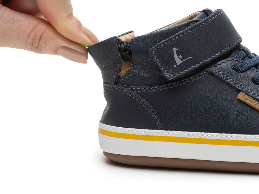 Tip Toey Joey Boy's Alley Boots - Navy / White