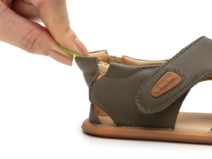 Tip Toey Joey Boy's and Girl's Boomy Sandals - Mineral Green