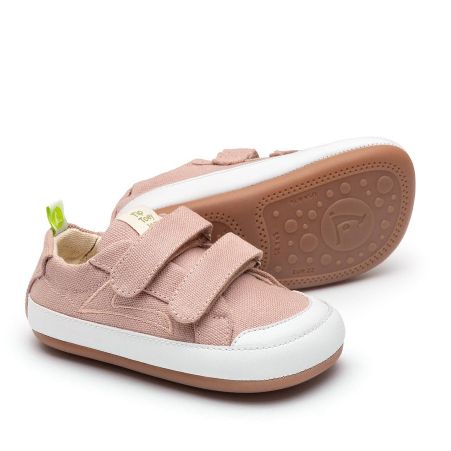 Tip Toey Joey Girl's Bossy Green Sneakers - Lona Rosa Quartzo