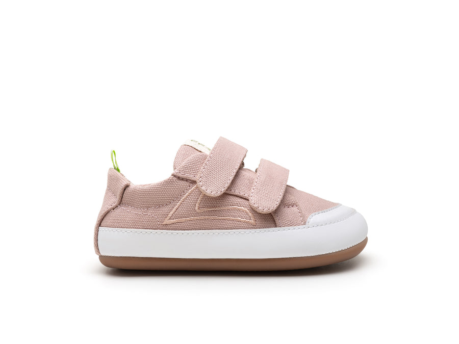 Tip Toey Joey Girl's Bossy Green Sneakers - Lona Rosa Quartzo