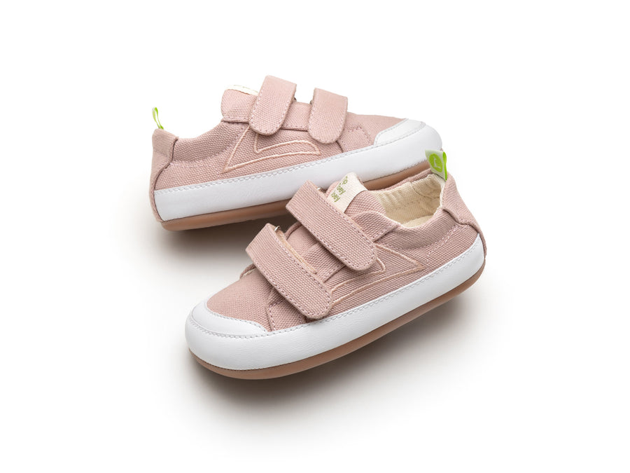 Tip Toey Joey Girl's Bossy Green Sneakers - Lona Rosa Quartzo