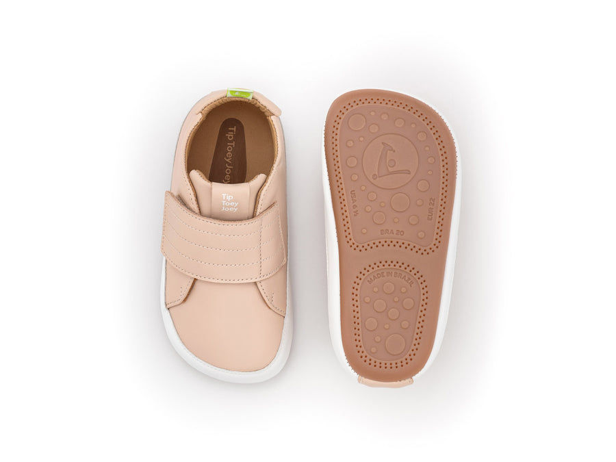 Tip Toey Joey Girl's Friendly Sneakers - Papaya Cream