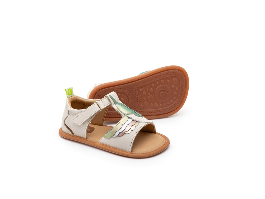 Tip Toey Joey Girl's Hummingbird Sandals - Tapioca / Boreal / White Dream