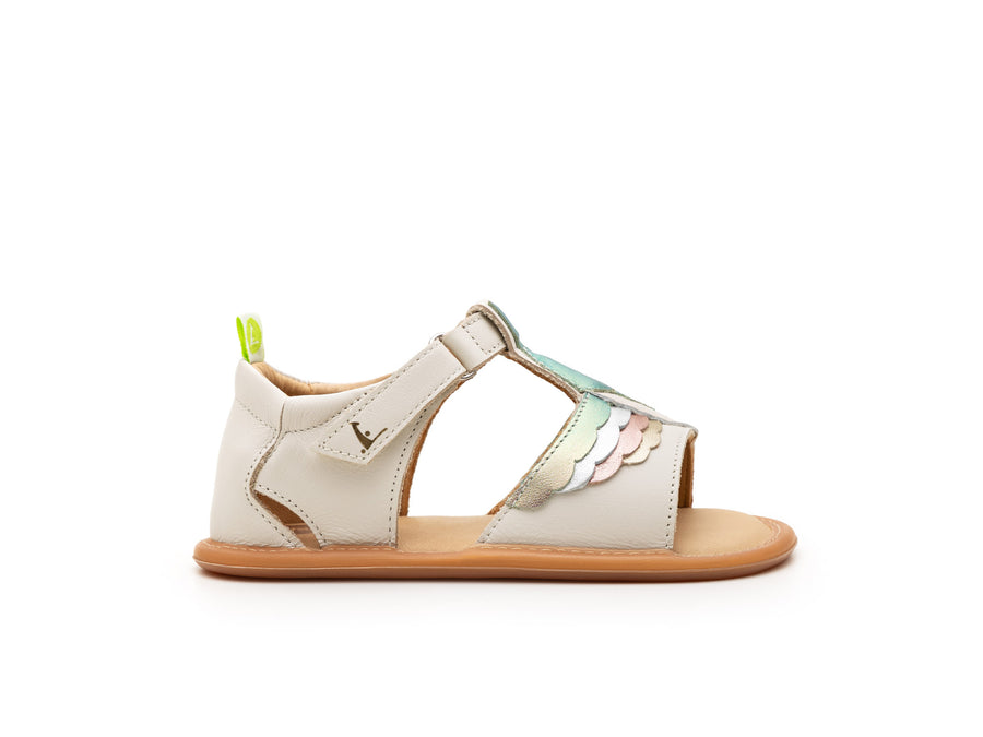 Tip Toey Joey Girl's Hummingbird Sandals - Tapioca / Boreal / White Dream