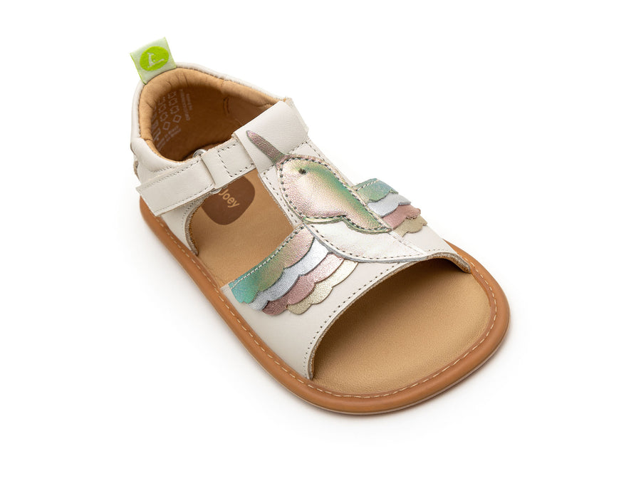 Tip Toey Joey Girl's Hummingbird Sandals - Tapioca / Boreal / White Dream
