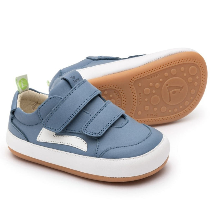 Tip Toey Joey Boy's and Girl's Landy Casual Shoes - Denim / White