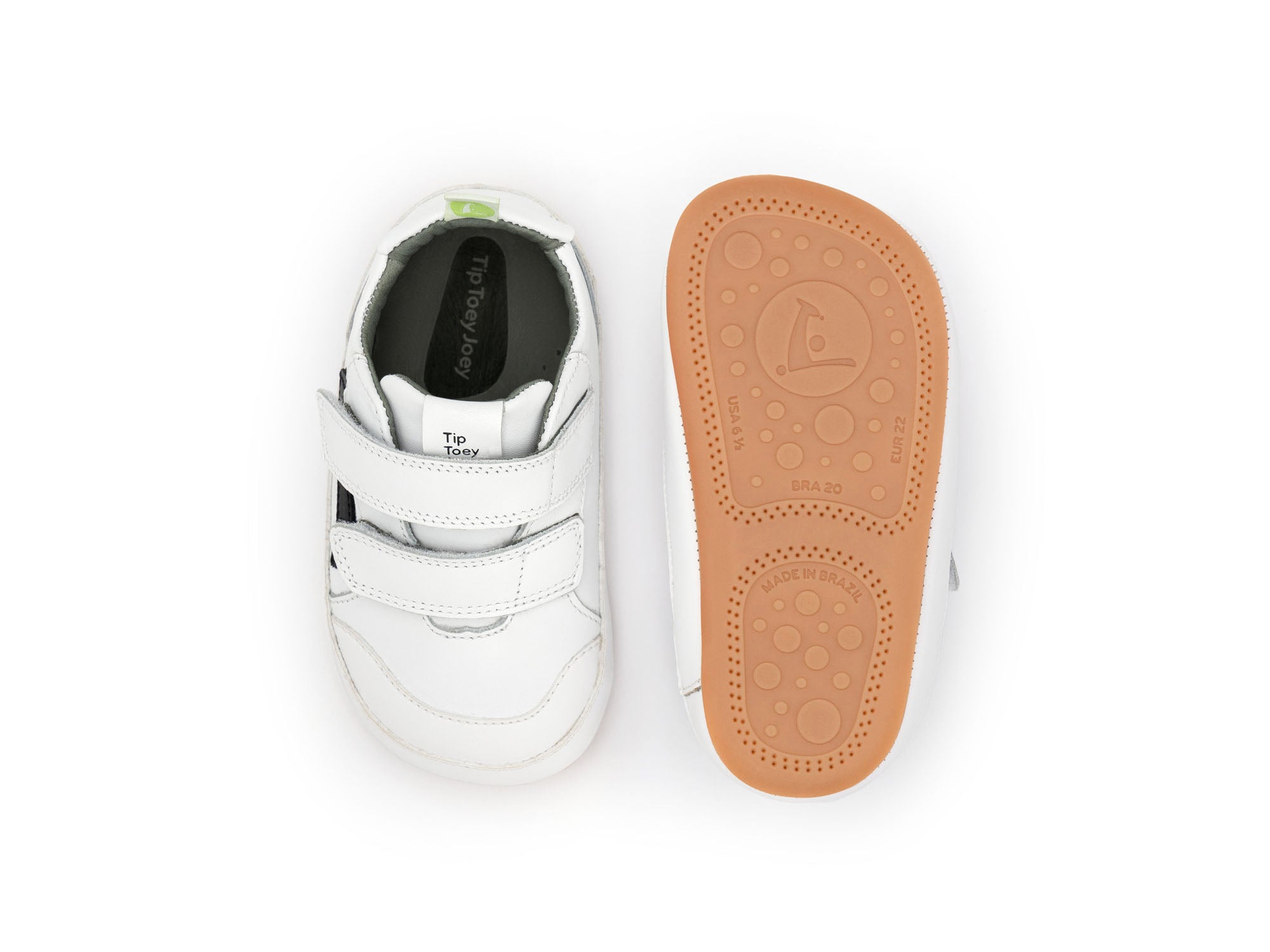 Tip Toey Joey Boy's And Girl's Landy Sneakers - White / Black – Just ...