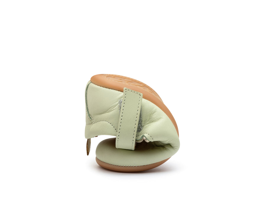 Tip Toey Joey Girl's Roundy Mary Jane Shoes - Aloe Wash / Champagne