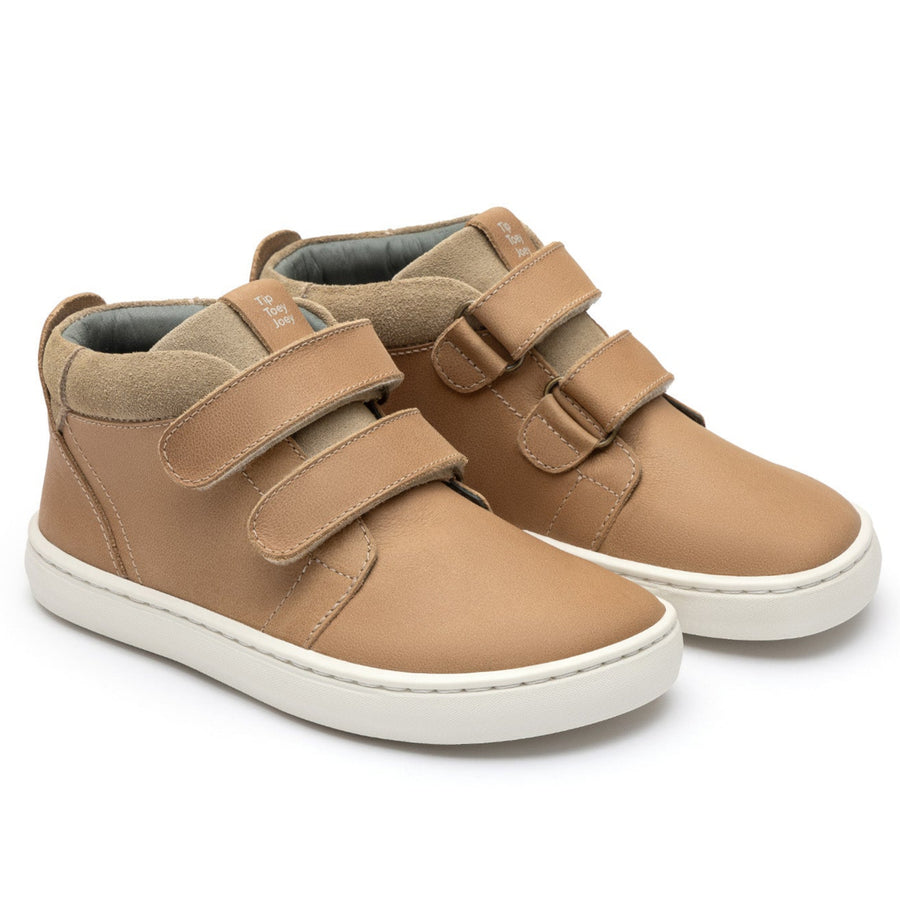 Tip Toey Joey Boy's and Girl's Cascade Sneakers - Sand / Sand Suede