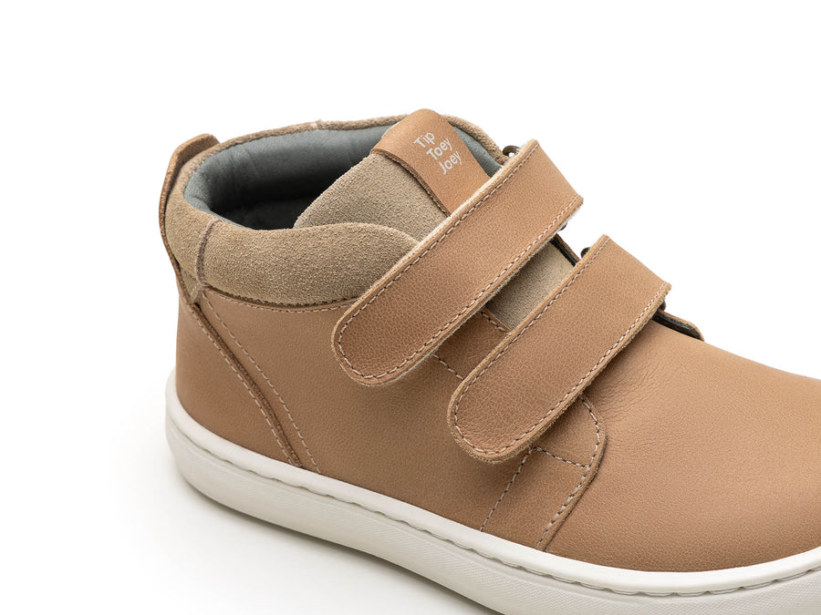 Tip Toey Joey Boy's and Girl's Cascade Sneakers - Sand / Sand Suede