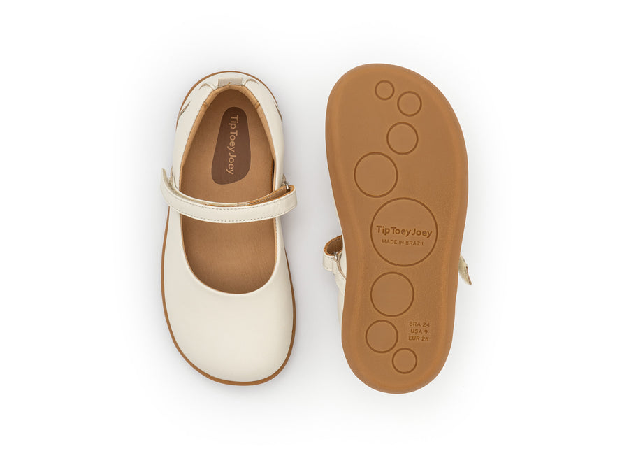 Tip Toey Joey Girl's Catch Mary Janes - Tapioca