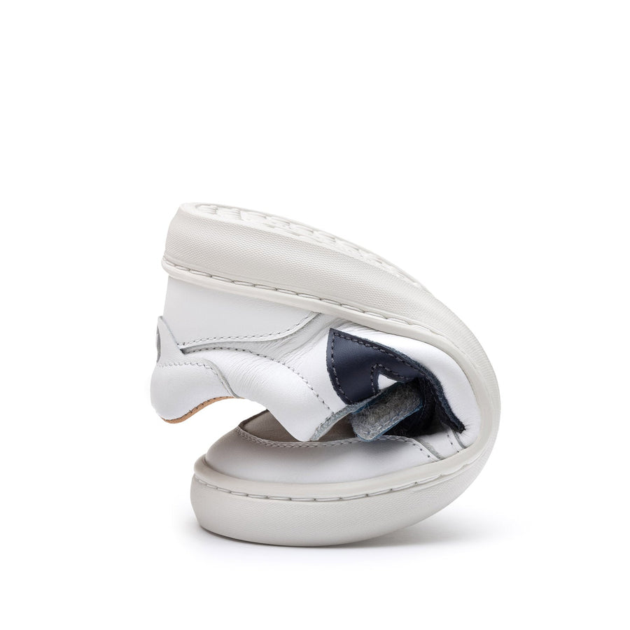 Tip Toey Joey Boy's Landy Sneakers - White / Navy / Ash