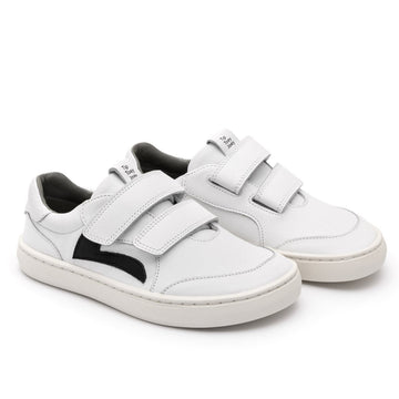 Tip Toey Joey Boy's And Girl's Landy Sneakers - White / Black