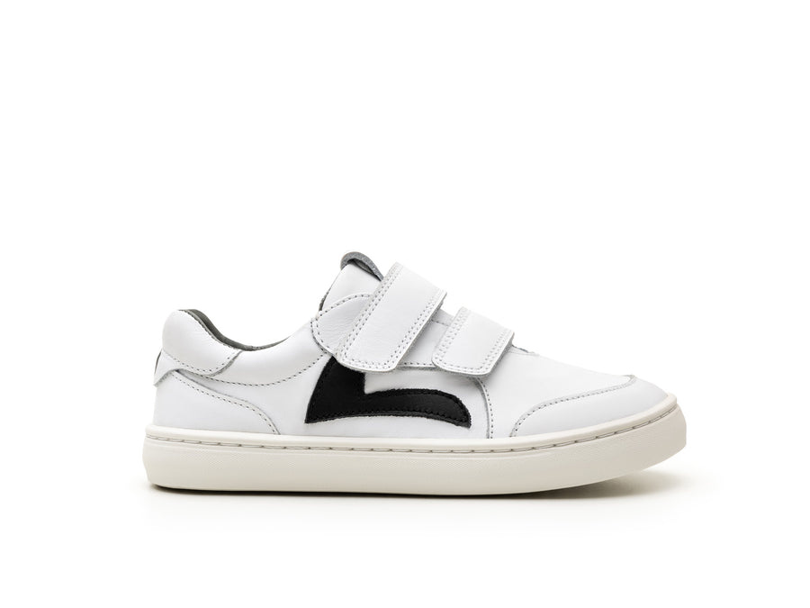 Tip Toey Joey Boy's And Girl's Landy Sneakers - White / Black