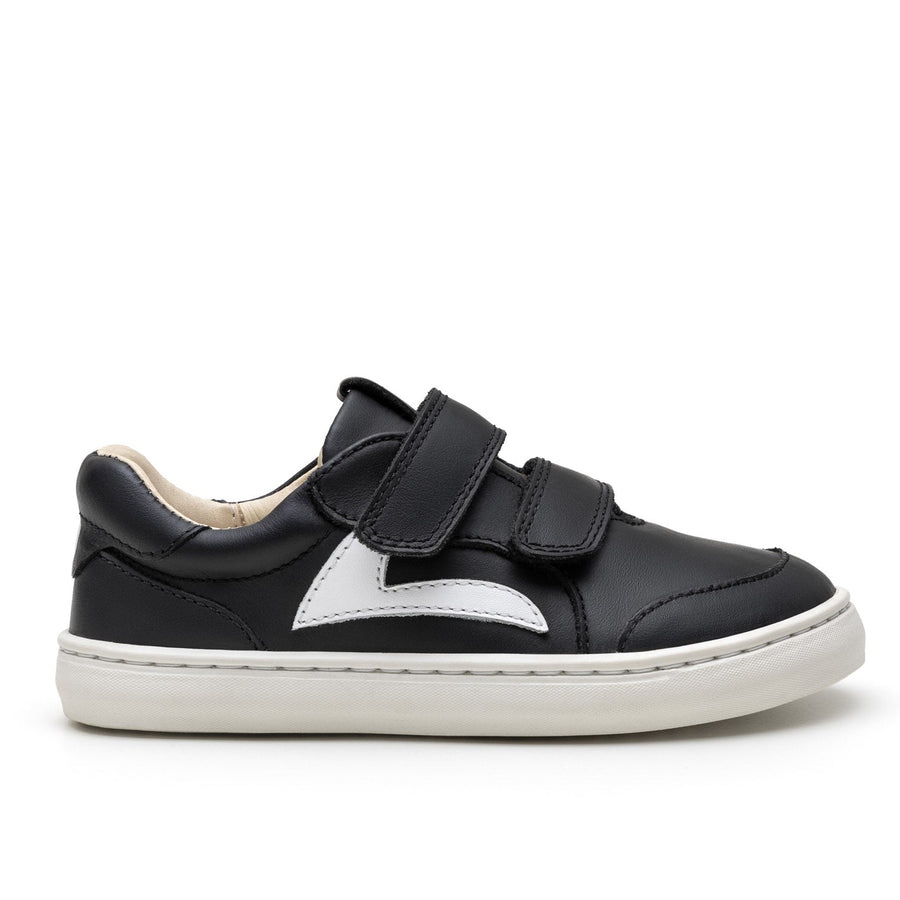 Tip Toey Joey Boy's and Girl's Landy Sneakers - Black / White