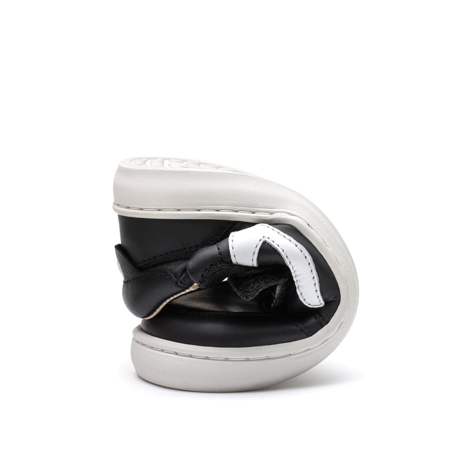 Tip Toey Joey Boy's and Girl's Landy Sneakers - Black / White